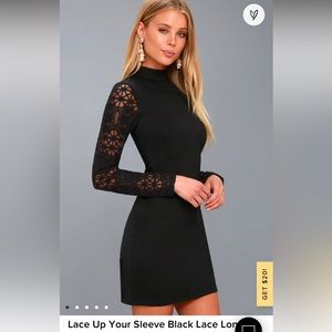 Long sleeved black bodycon